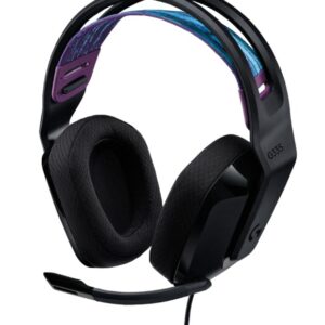 אוזניות גיימינג Logitech G335 - צבע שחור