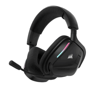 אוזניות גיימינג אלחוטיות Corsair CORS VOID V2 RGB - צבע שחור שנתיים אחריות ע"י היבואן הרשמי