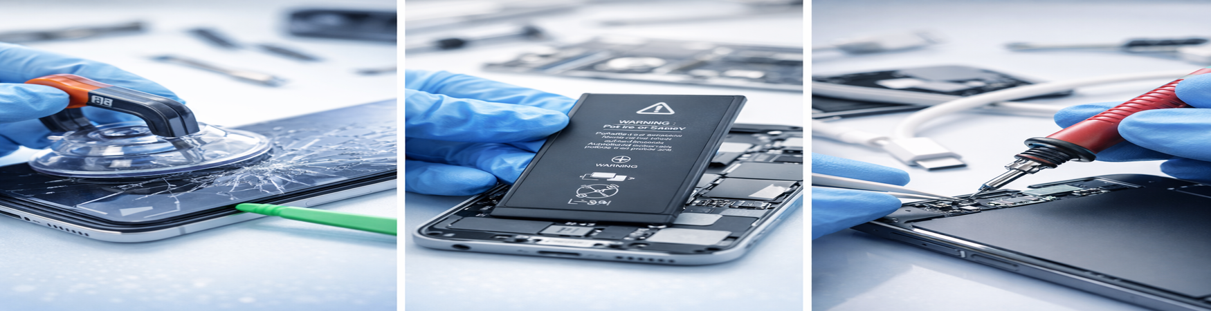 Electronic repair process close-ups (1)